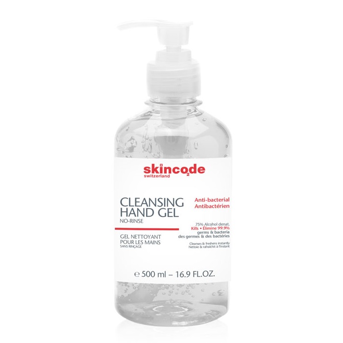 Gel antibacterian cu 75% alcool, 500 ml, Skincode