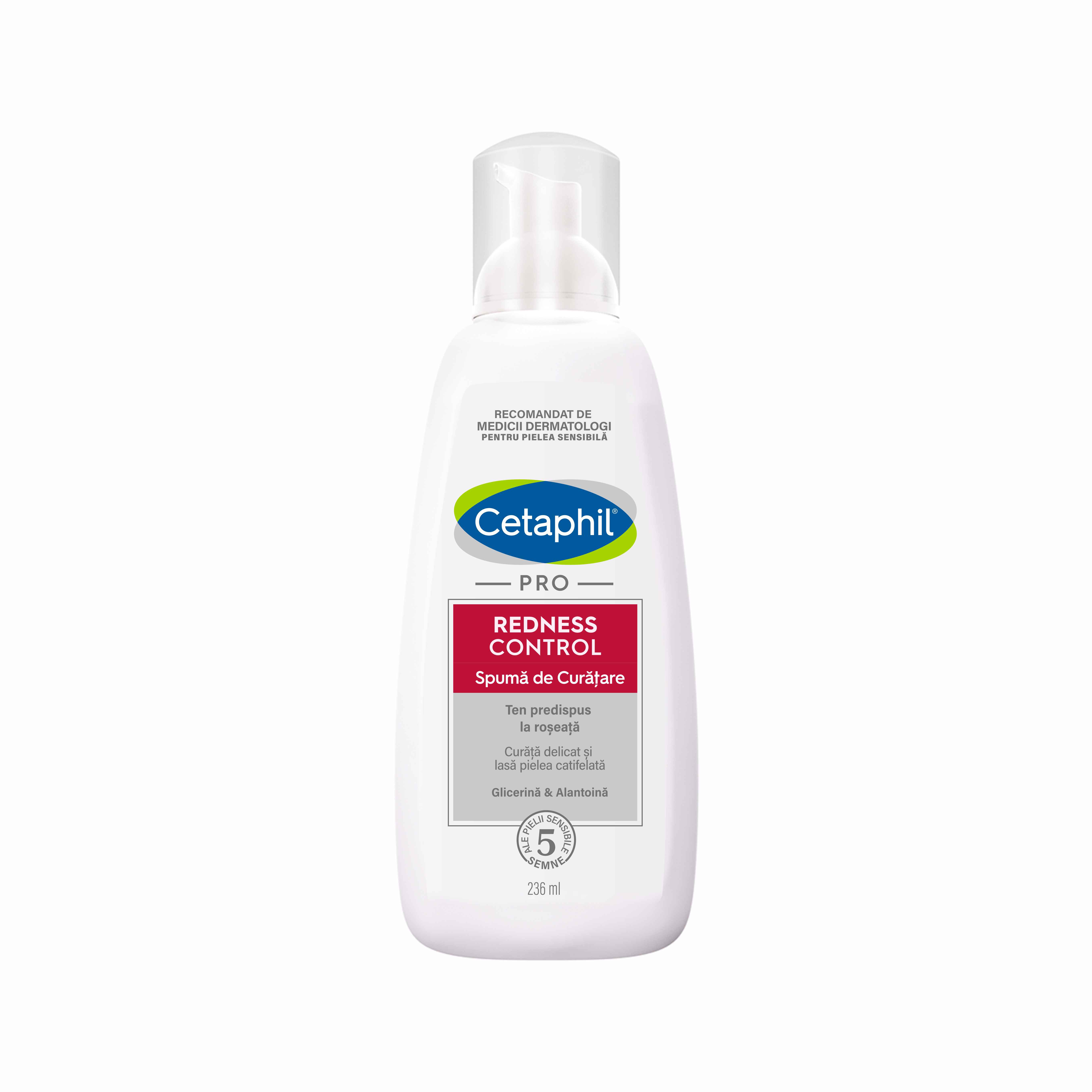 Spuma de curatare Cetaphil PRO Redness Control, 236 ml, Galderma