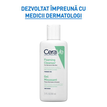 Gel de curatare spumant Travel Size, 88 ml, Cerave 692229