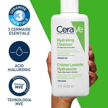 Gel de curatare hidratant Travel Size, 88 ml, Cerave 692216