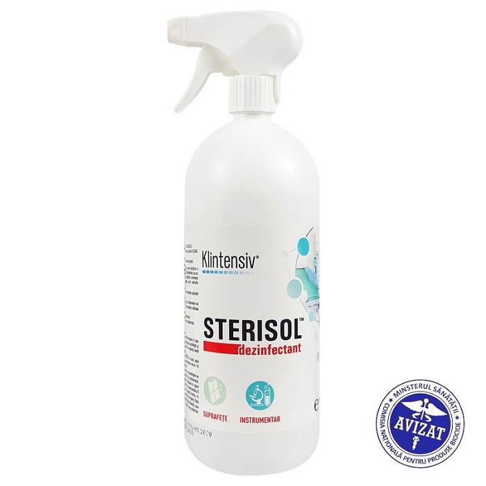 Dezinfectant de nivel inalt Sterisol RTU, 1000 ml, Klintensiv