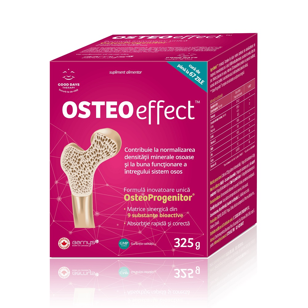 Pulbere hidrosolubila OsteoEffect, 325 g, Good Days Therapy