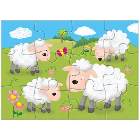 Set 4 puzzle-uri Animale de la ferma, +3 ani, 30 piese, Galt 645329
