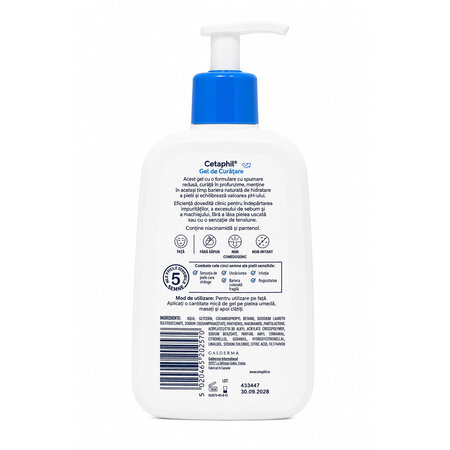 Gel de curatare pentru fata cu tenul normal sau gras Cetaphil, 236 ml, Galderma 806361