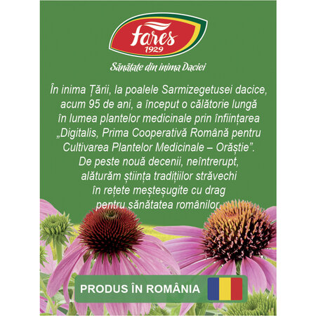 Ceai de echinacea, 20 plicuri, Fares 720747