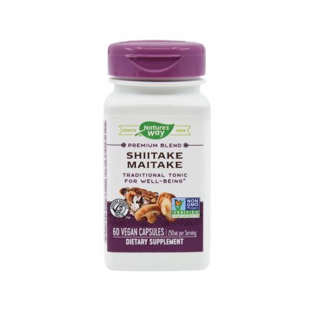 Shiitake Maitake Natures Way, 60 capsule, Secom