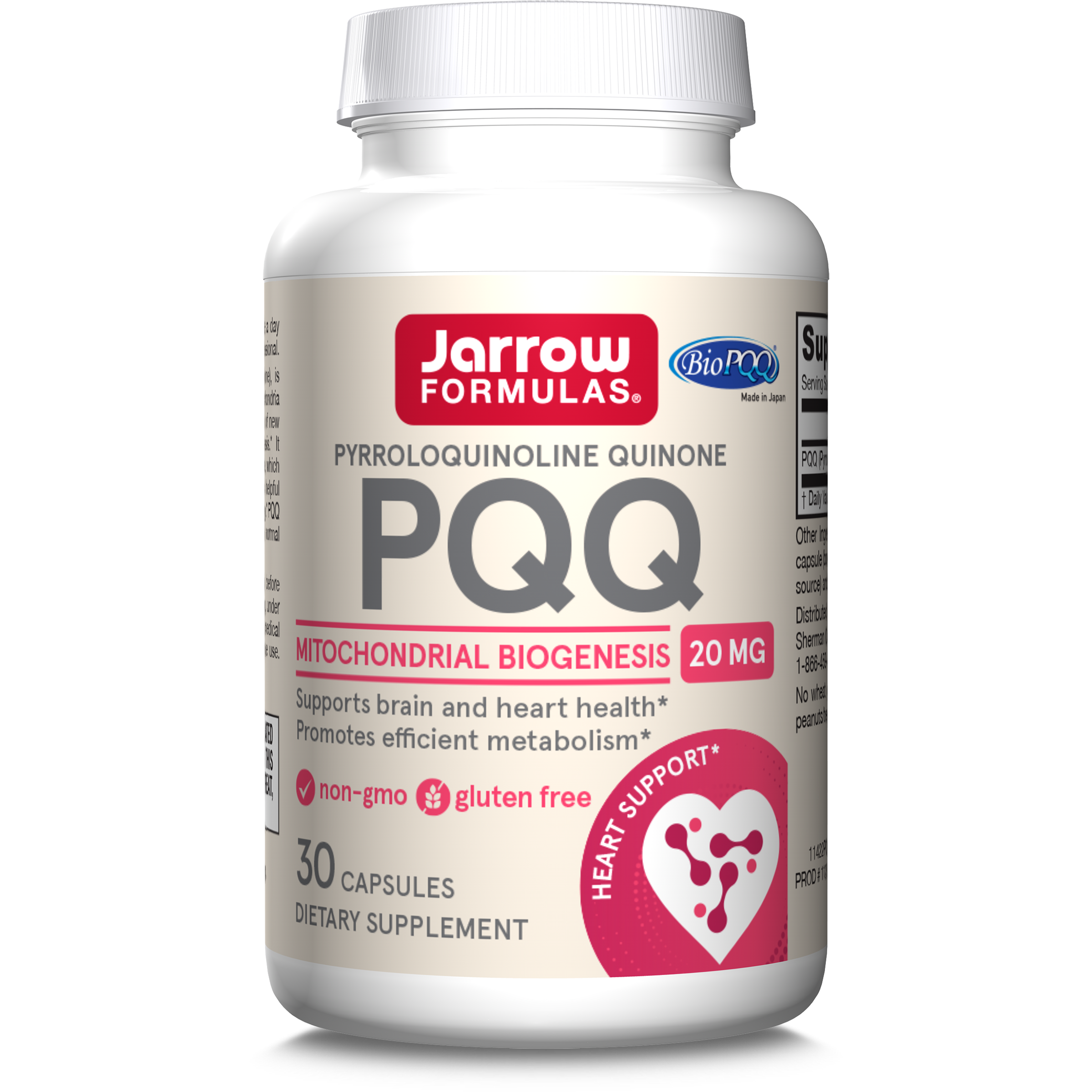 PQQ 20mg Jarrow Formulas, 30 capsule, Secom