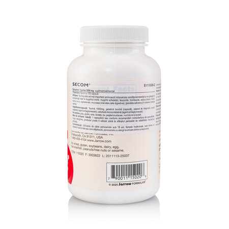 Taurine Jarrow Formulas, 1000 mg, 100 capsule, Secom 776380