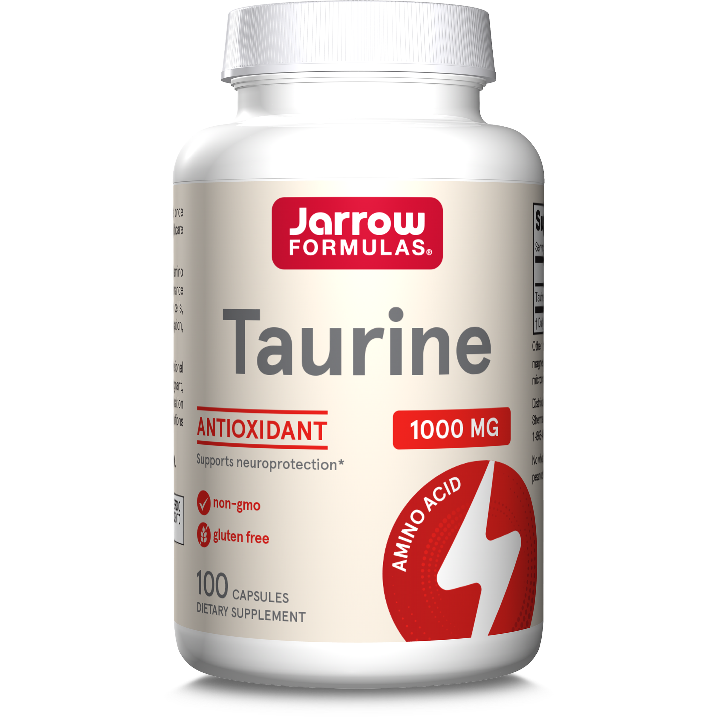 Taurine Jarrow Formulas, 1000 mg, 100 capsule, Secom