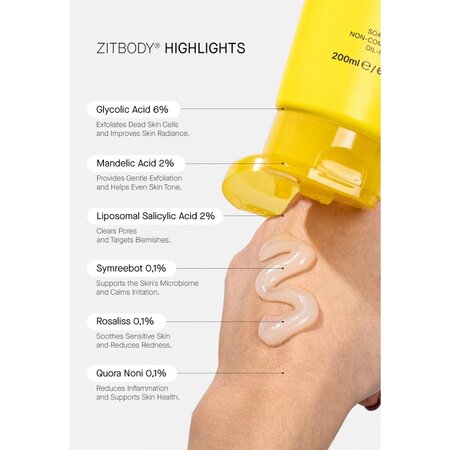 Gel de dus purifiant Zitbody, 200 ml, Acnemy 688674
