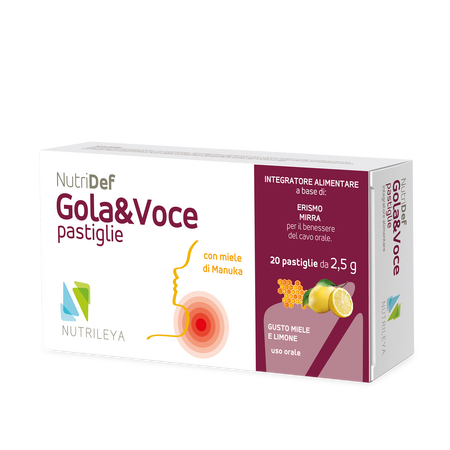 Dropsuri masticabile Nutridef cu miere de Manuka si Lamaie Gola&Voce