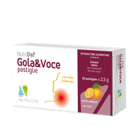 Dropsuri masticabile Nutridef cu miere de manuka si portocale Gola & Voce, Nutrileya
