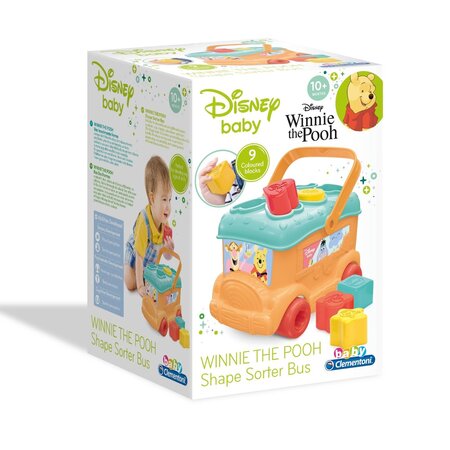 Autobuz de sortat forme Winnie, 10 luni+, Clementoni 517993