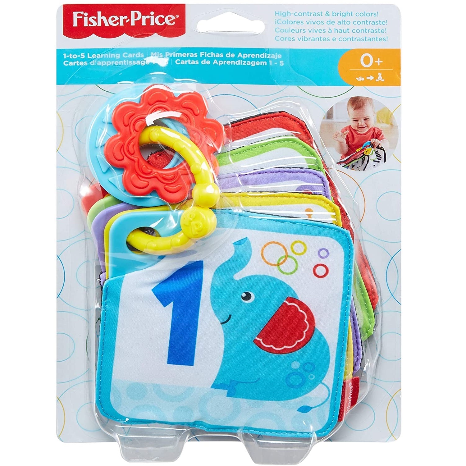 Carticica cu numere de la 1 la 5, +0 luni, Fisher Price