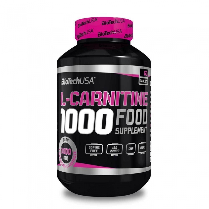 L-Carnitine 1000, 60 tablete, Biotech USA