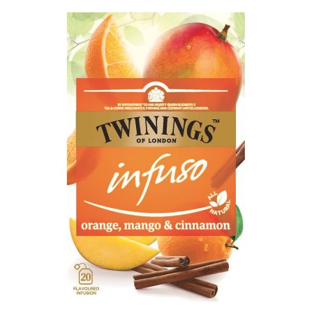 ceai infuzat cu aroma de portocala mango scortisoara twinings