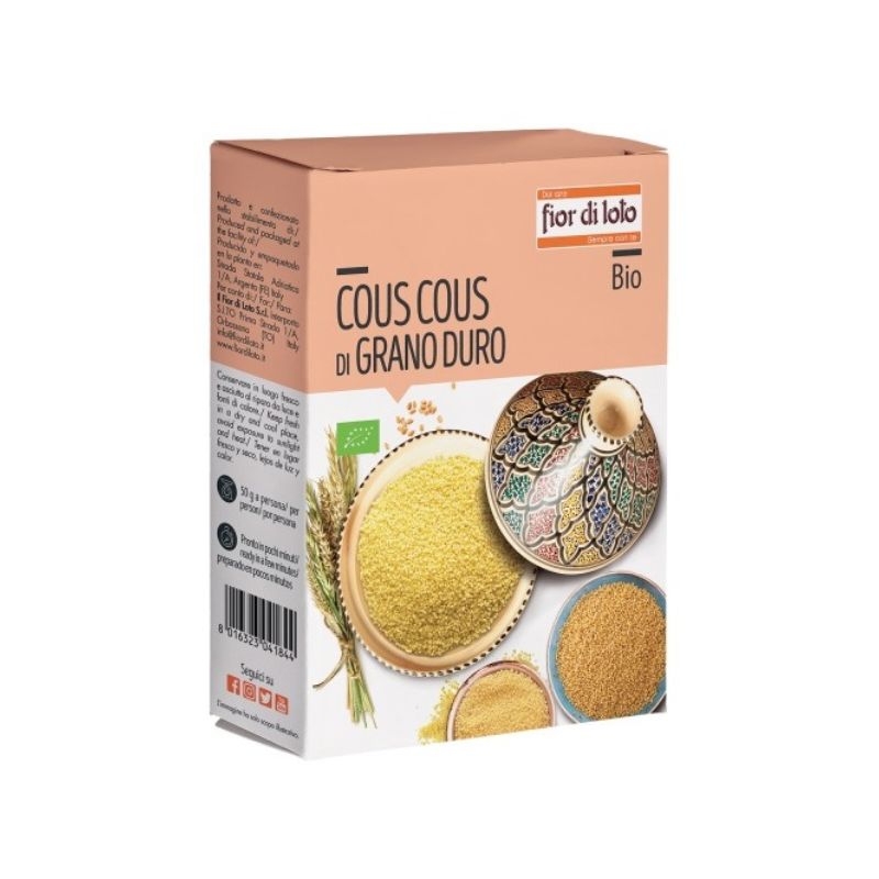 Cous Cous bio din grau dur, 500g, Fior di loto