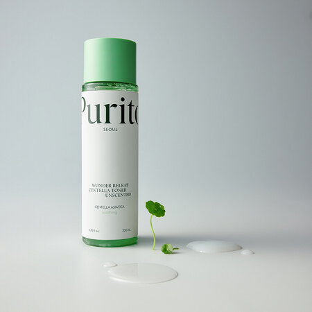 Toner de fata fara parfum Centella Wonder Releaf, 200ml, Purito 613567