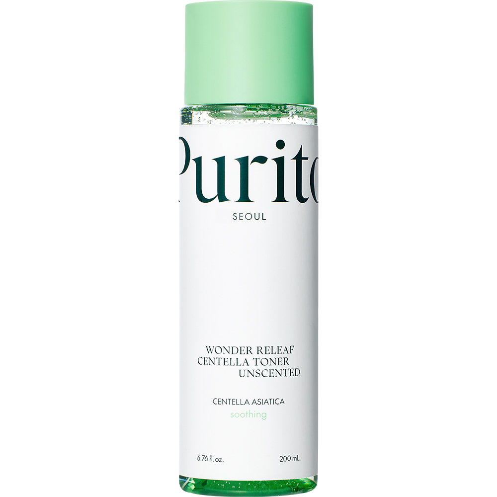 Toner de fata fara parfum Centella Wonder Releaf, 200ml, Purito