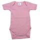 Body din bumbac cu maneca scurta Rib, 18-24 luni, Roz, Baltic Bebe 518369