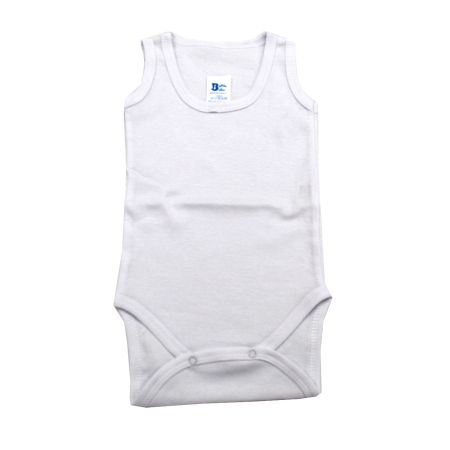 Maiou Body Rib, 18-24 luni, Alb, Baltic Bebe 518268