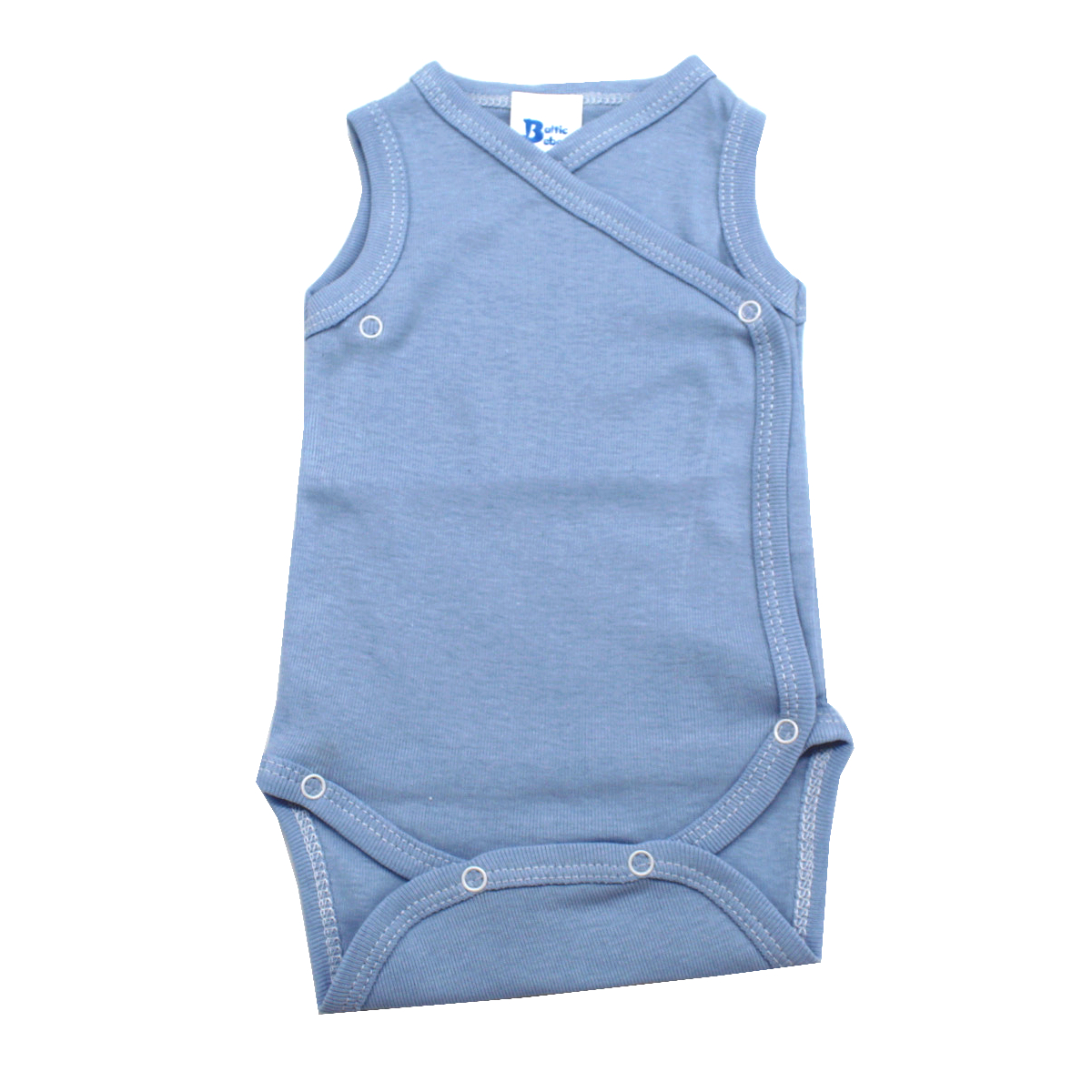 Maiou Body Rib, 0-3 luni, Bleu, Baltic Bebe