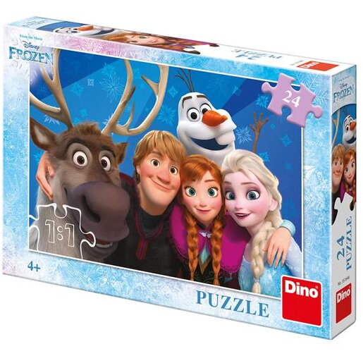 Puzzle Frozen Selfie, +4 ani, 24 piese, Dino Toys