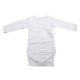 Body din bumbac cu maneca lunga Rib, 6-12 luni, Alb, Baltic Bebe 518398