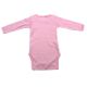 Body din bumbac cu maneca lunga Rib, 3-6 luni, Roz, Baltic Bebe 518423