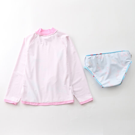 Costum de baie pentru fete, masura L/90-100 cm, Roz, Baltic bebe 518490