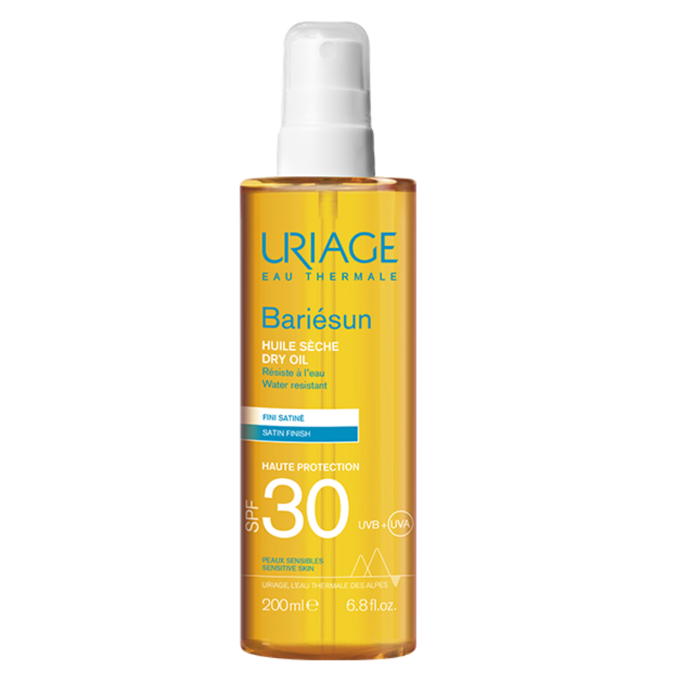 Ulei uscat pentru protectie solara SPF 30 Bariesun, 200 ml, Uriage