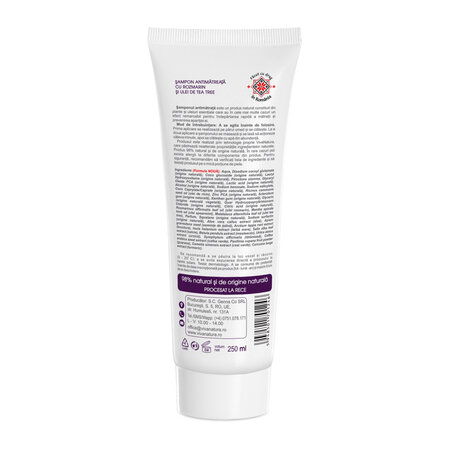 Sampon antimatreata cu rozmarin si ulei de tea tree, 250 ml, Vivanatura 765746