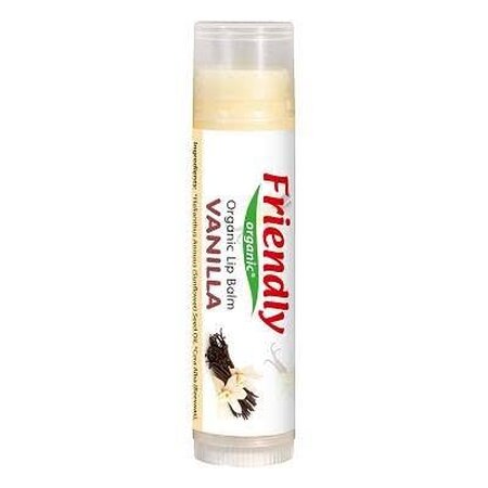 Balsam de buze, Vanilie, 4.25 g, Friendly Organic