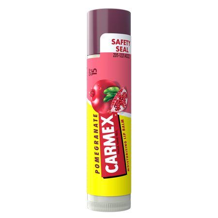 Balsam reparator pentru buze uscate si crapate cu aroma de rodie si SPF 15, 4.25 g, Carmex 668380