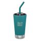 Pahar termo cu capac si pai, 473 ml, Emerald Bay, Klean Kanteen 519193