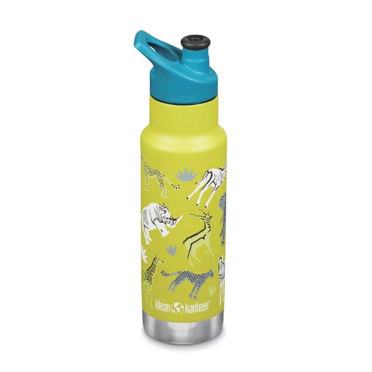 Termos ingust cu capac Sport ML Kid Classic, 355 ml, Safari, Klean Kanteen