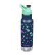 Termos ingust cu capac Sport ML Kid Classic, 355 ml, Navy Hearts, Klean Kanteen 519084