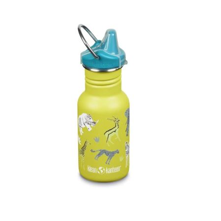 Recipient din otel inoxidabil cu capac Sippy Narrow, 355 ml, Safari