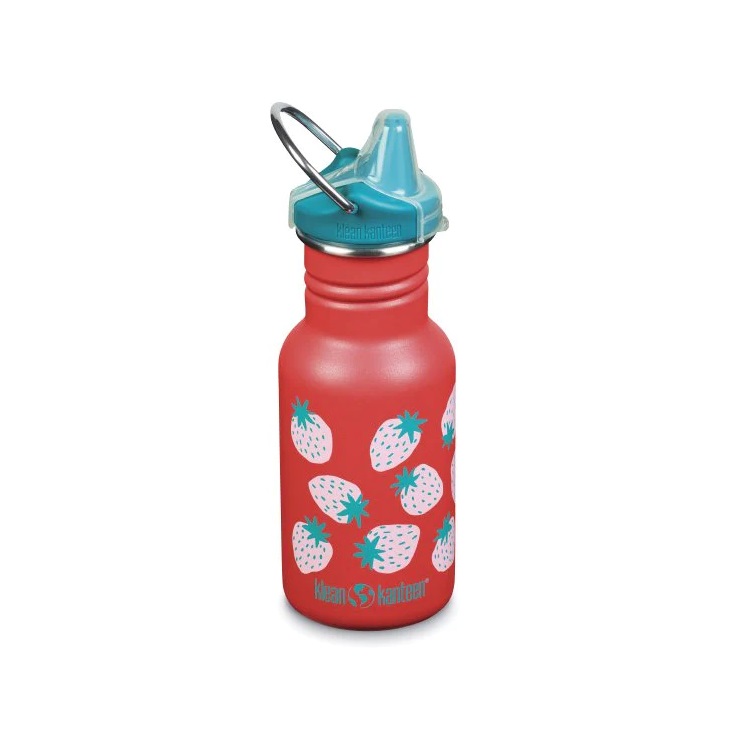 Recipient din otel inoxidabil cu capac Sippy Narrow, 355 ml, Strawberries, Klean Kanteen