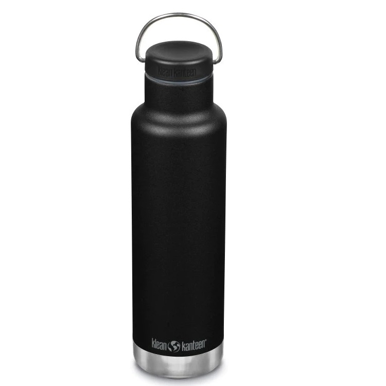 Termos ingust cu capac Loop Narrow Classic, 592 ml, Black, Klean Kanteen