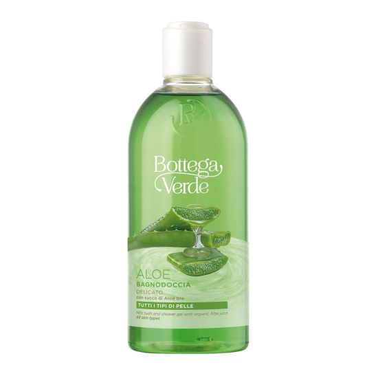 Gel de dus cu 90% extract de suc de aloe vera bio, 400 ml, Bottega Verde