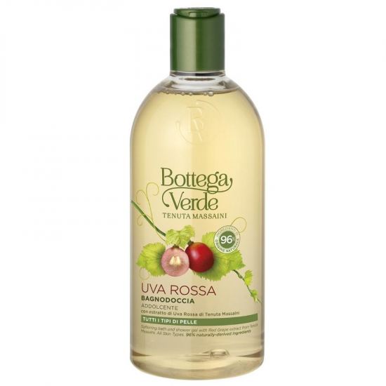 Gel de dus cu extract de struguri rosii, 400 ml, Bottega Verde