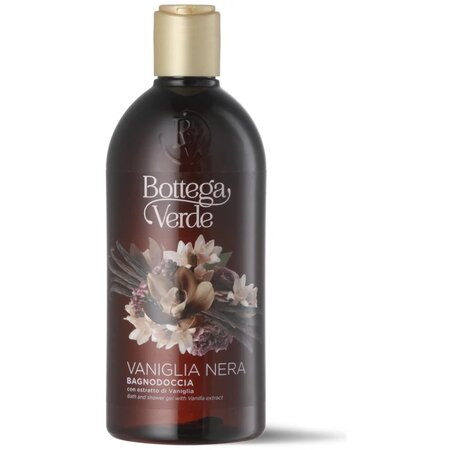 Gel de dus delicat cu extract de vanilie neagra, 400 ml, Bottega Verde