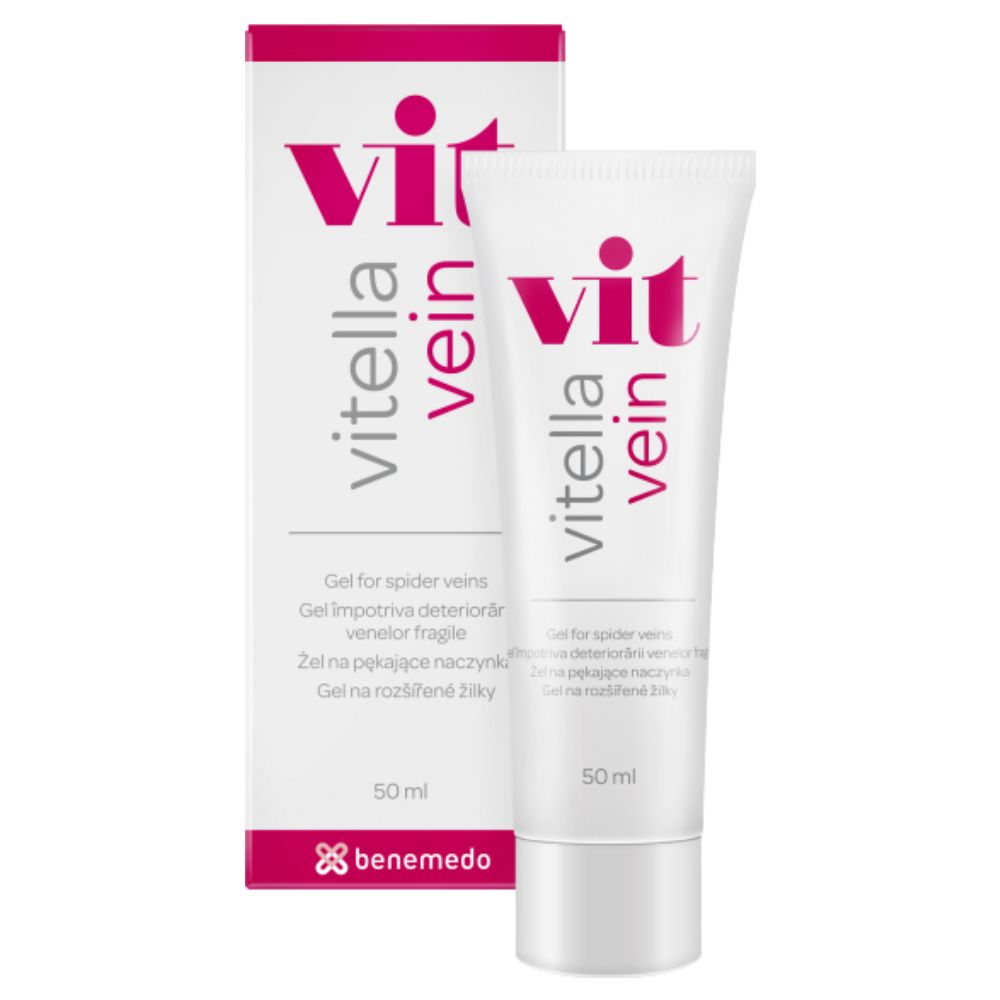 Gel impotriva deteriorarii venelor fragile Vit Vitella Vein, 50 ml, Benemedo