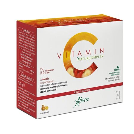 Vitamina C cu acerola Naturcomplex, 20 plicuri