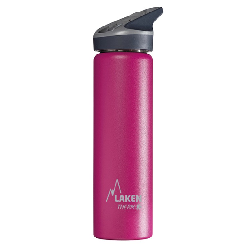 Termos din inox cu capac automat Jannu, Fucsia, 750 ml, Laken