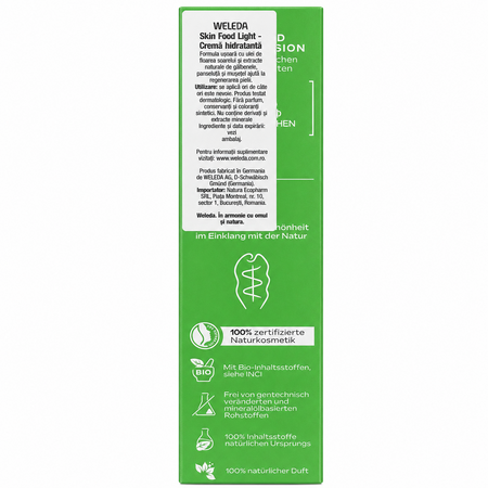Crema hidratanta  pentru ten si corp Skin Food Light, 75 ml, Weleda 807396