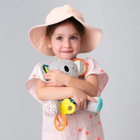 Jucarie din plus cu inel gingival kimmy the koala, +0 luni, Taf Toys 519770