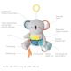 Jucarie din plus cu inel gingival kimmy the koala, +0 luni, Taf Toys 519772