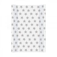 Masuta de infasat cu intaritura si cap deschis, 50x70 cm, Stelute gri, Ceba Baby